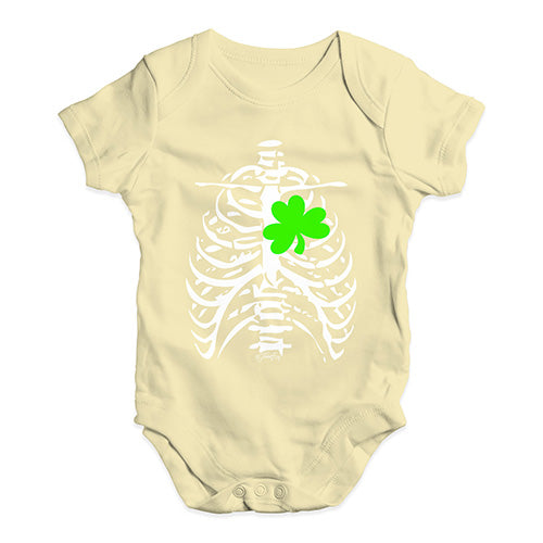 Irish X-Ray Shamrock Heart Baby Unisex Baby Grow Bodysuit