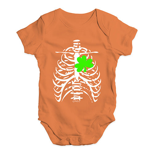 Irish X-Ray Shamrock Heart Baby Unisex Baby Grow Bodysuit
