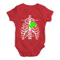 Irish X-Ray Shamrock Heart Baby Unisex Baby Grow Bodysuit