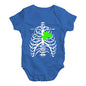 Irish X-Ray Shamrock Heart Baby Unisex Baby Grow Bodysuit