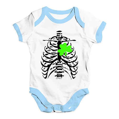Irish X-Ray Shamrock Heart Baby Unisex Baby Grow Bodysuit