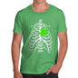 X-ray Irish Shamrock heart Men's T-Shirt
