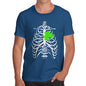 X-ray Irish Shamrock heart Men's T-Shirt