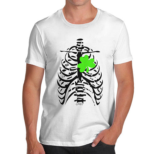 X-ray Irish Shamrock heart Men's T-Shirt