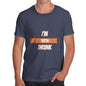 Funny Mens T Shirts I'm 98% Drunk Men's T-Shirt Small Navy