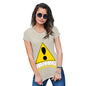 Funny Tshirts Warning Accident Prone Women's T-Shirt Medium Natural