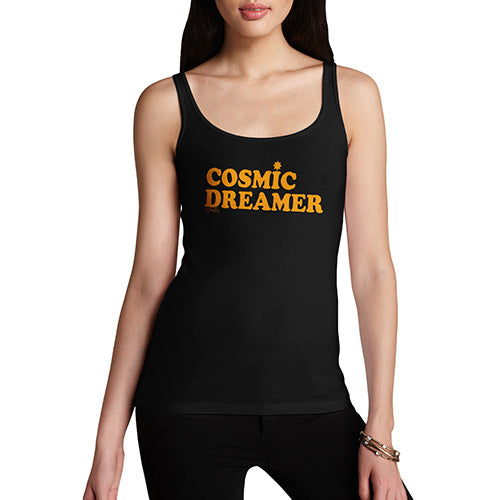 Funny Tank Top For Mum Cosmic Dreamer Women's Tank Top X-Large Black