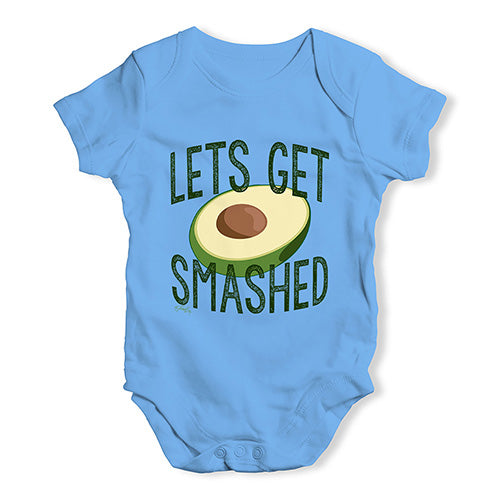 Let's Get Smashed Avocado Baby Unisex Baby Grow Bodysuit