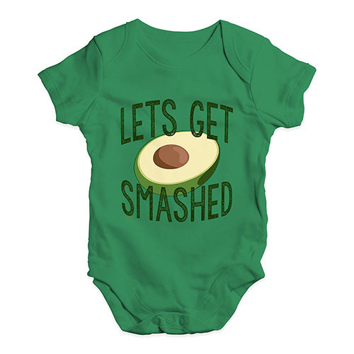 Let's Get Smashed Avocado Baby Unisex Baby Grow Bodysuit