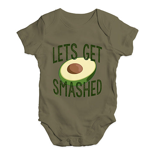 Let's Get Smashed Avocado Baby Unisex Baby Grow Bodysuit