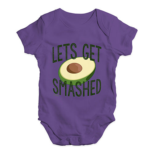 Let's Get Smashed Avocado Baby Unisex Baby Grow Bodysuit