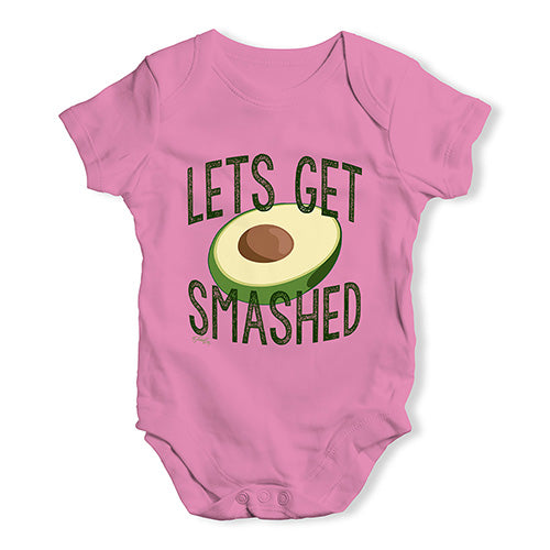 Let's Get Smashed Avocado Baby Unisex Baby Grow Bodysuit