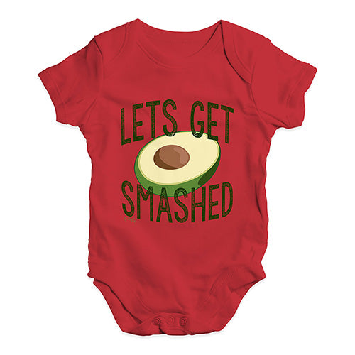 Let's Get Smashed Avocado Baby Unisex Baby Grow Bodysuit