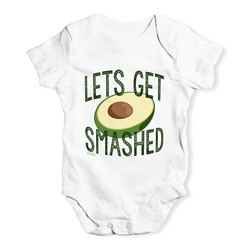 Let's Get Smashed Avocado Baby Unisex Baby Grow Bodysuit