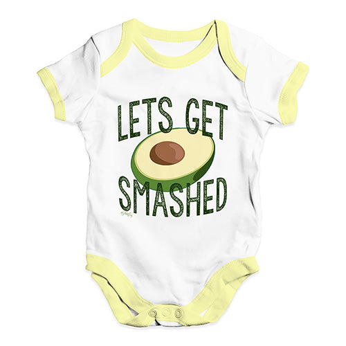 Let's Get Smashed Avocado Baby Unisex Baby Grow Bodysuit