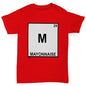 Boys Funny Tshirts Mayonnaise Element Boy's T-Shirt Age 12-14 Red