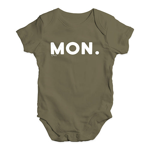 MON Monday Baby Unisex Baby Grow Bodysuit