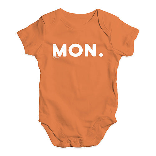 MON Monday Baby Unisex Baby Grow Bodysuit
