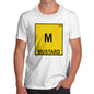 Adult Humor Novelty Graphic Sarcasm Funny T Shirt Mustard Element Men's T-Shirt X-Large White