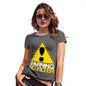 Funny T Shirts For Mum Warning No Filter Women's T-Shirt Medium Dark Grey