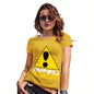 Funny Sarcasm T Shirt Warning No Filter Women's T-Shirt Small Yellow