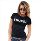 Funny Tee Shirts For Women THURS Thursday Women's T-Shirt Medium Black