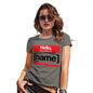 Funny Tshirts For Women Personalised My Name Is Women's T-Shirt Medium Khaki