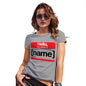 Funny Gifts For Women Personalised My Name Is Women's T-Shirt Small Light Grey