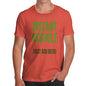 Funny Tee Shirts For Men Instant Asshole Add Beer Men's T-Shirt Small Orange