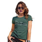 Funny T Shirts For Women Office Noun Definition Women's T-Shirt Large Bottle Green