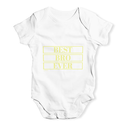 Best Bro Ever Baby Unisex Baby Grow Bodysuit