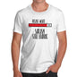 Novelty Tshirts Men Funny Sarcasm Still Loading Men's T-Shirt Small White