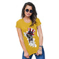 Funny T-Shirts For Women Uncle Sam Chihuahua Women's T-Shirt Large Yellow