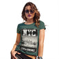Funny Tee Shirts For Women NYC 85 The Bronx Women's T-Shirt Medium Bottle Green