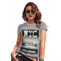Womens Novelty T Shirt Christmas NYC 85 The Bronx Women's T-Shirt Medium Light Grey
