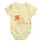 Faith Family Football Baby Unisex Baby Grow Bodysuit