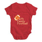 Faith Family Football Baby Unisex Baby Grow Bodysuit