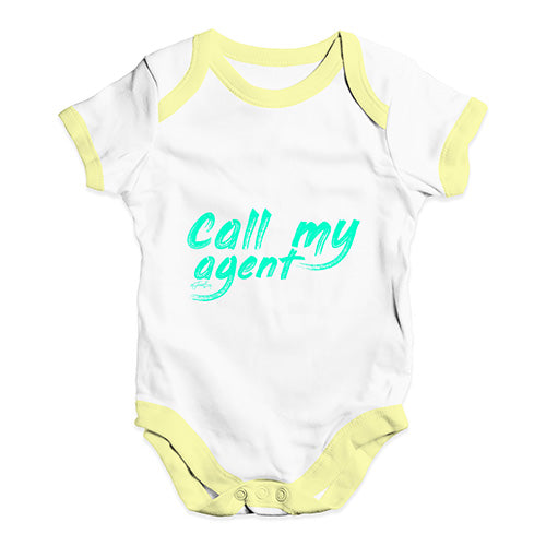 Call My Agent Baby Unisex Baby Grow Bodysuit
