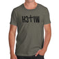 Funny T Shirts For Dad Witch Cross Men's T-Shirt X-Large Khaki