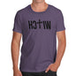 Funny T-Shirts For Guys Witch Cross Men's T-Shirt Medium Plum