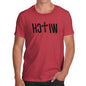 Novelty T Shirts For Dad Witch Cross Men's T-Shirt Small Red