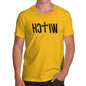 Funny Tee For Men Witch Cross Men's T-Shirt X-Large Yellow