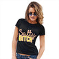 Novelty Gifts For Women Salty B-tch Women's T-Shirt X-Large Black