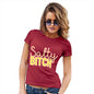 Funny T-Shirts For Women Salty B-tch Women's T-Shirt X-Large Red