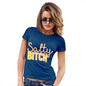 Womens Funny Tshirts Salty B-tch Women's T-Shirt Small Royal Blue