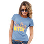 Womens Funny Tshirts Salty B-tch Women's T-Shirt Medium Sky Blue