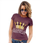 Novelty Gifts For Women Meghan and Harry The Royal Wedding Women's T-Shirt X-Large Burgundy