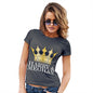 T-Shirt Funny Geek Nerd Hilarious Joke Meghan and Harry The Royal Wedding Women's T-Shirt Small Dark Grey
