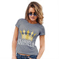 Funny Tshirts For Women Meghan and Harry The Royal Wedding Women's T-Shirt Large Light Grey