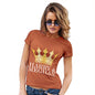 Funny Sarcasm T Shirt Meghan and Harry The Royal Wedding Women's T-Shirt X-Large Orange